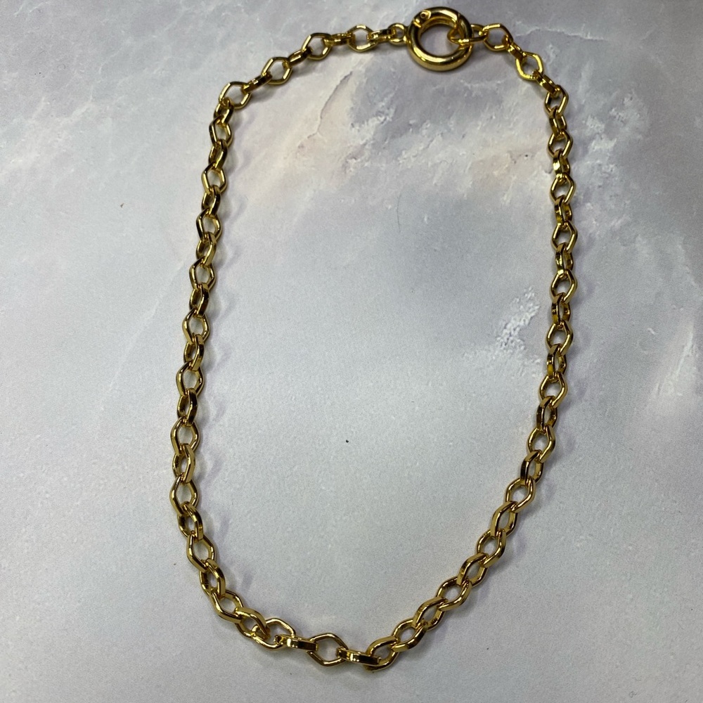 1 Gold Filled Diamond Link Chain Necklace